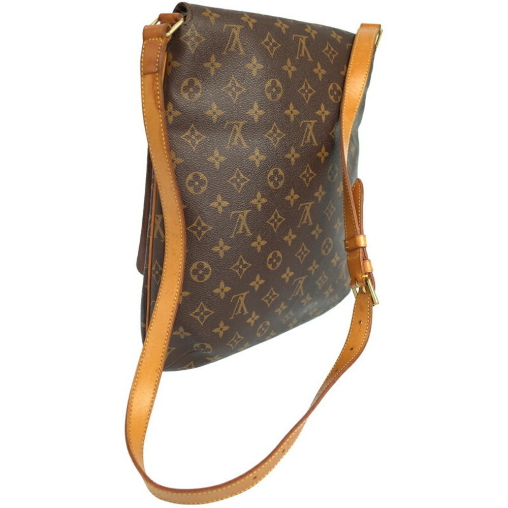 Louis Vuitton Bag Brown Musette Shoulder Monogram Leather